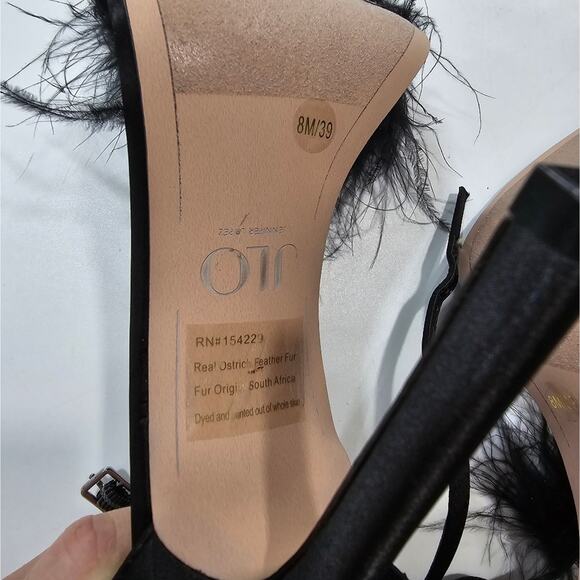 JLO Jennifer Lopez x REVOLVE Sunset Sandal in Black - Picture 9 of 12